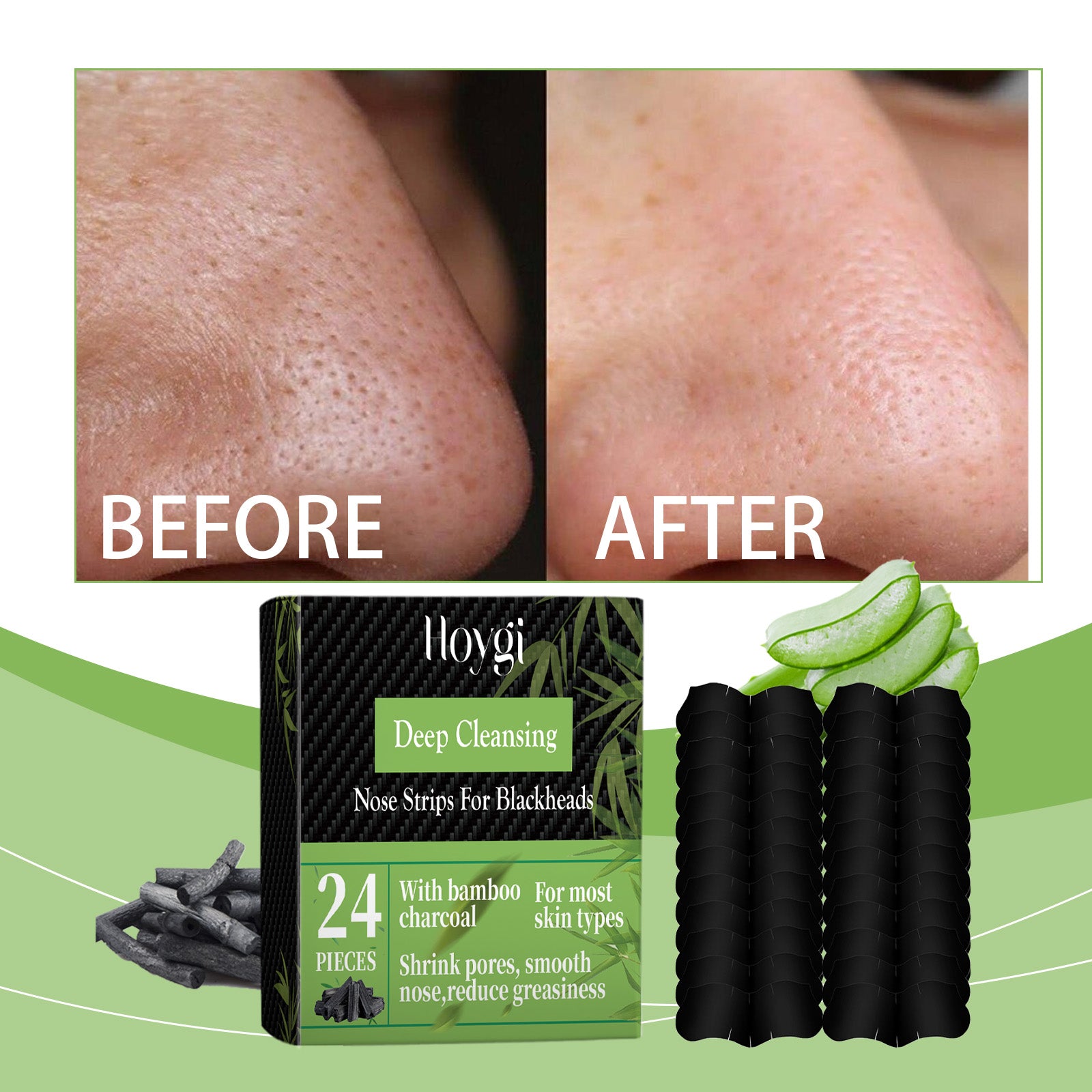 Hoygi Bamboo Charcoal Blackhead Patch