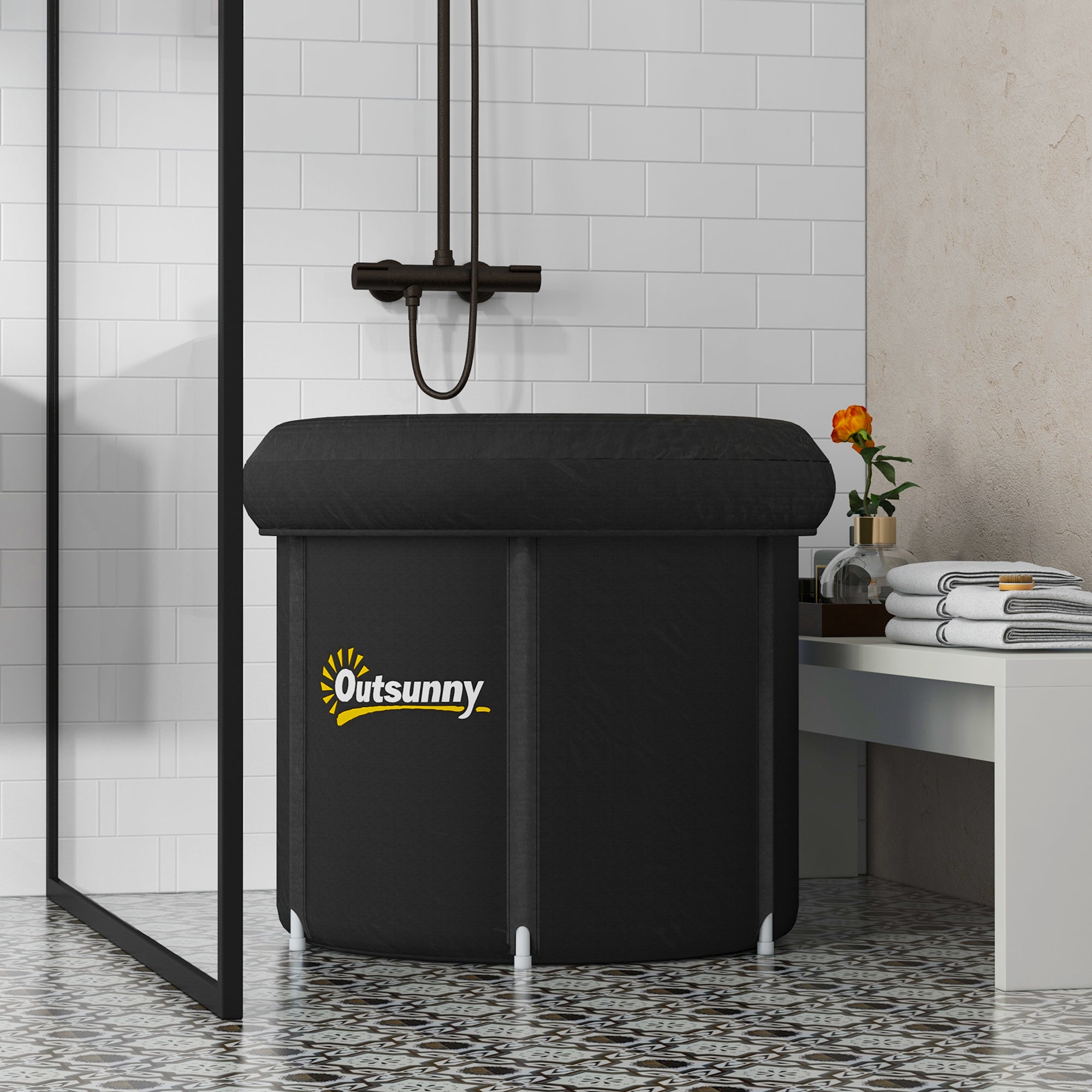 Portable Cold Plunge Tub with Thermo Lid