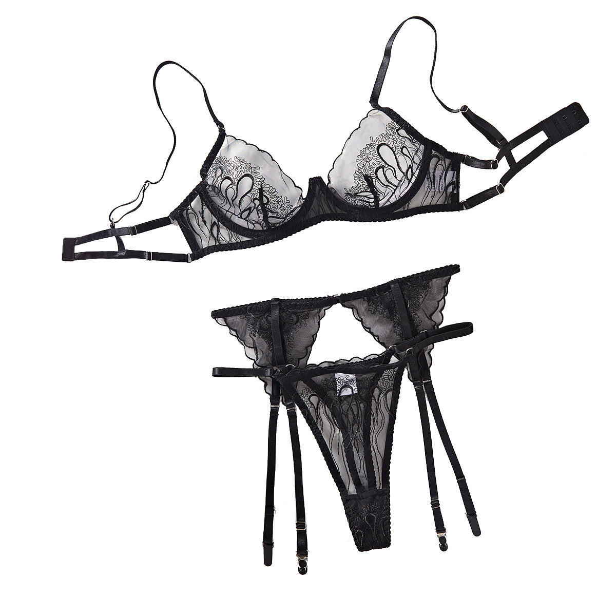 Embroidery lace  Shapewear Suit
