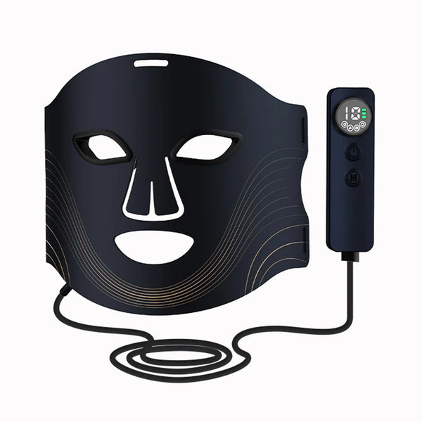 7 Color Cordless LED Face Mask - Black